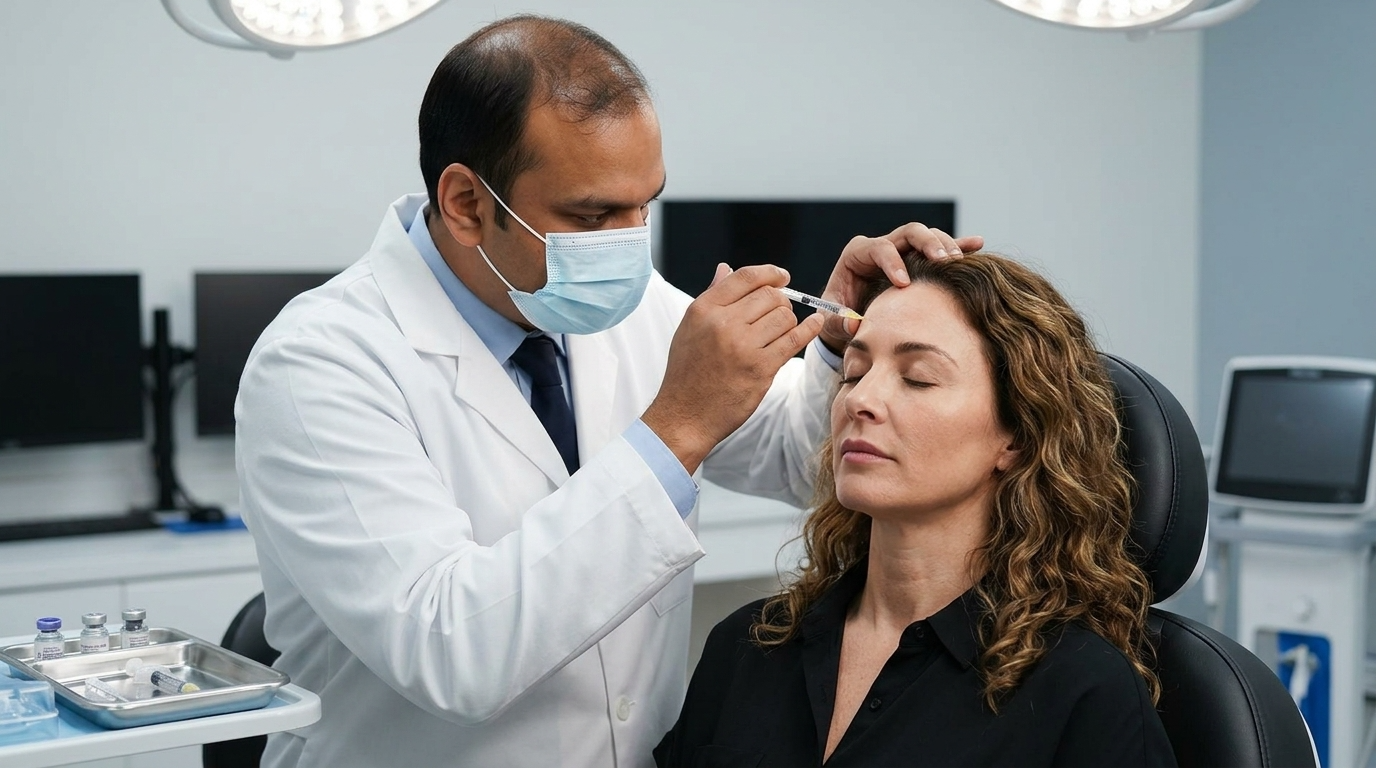 Clinical/Technology illustration for Botox Injections